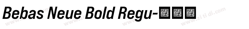 Bebas Neue Bold Regu字体转换